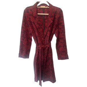 Soft Surroundings Womens Marbury Floral Paisley Long Duster Jacket XL Artsy Boho